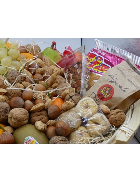 Cesto Regalo Grande di Frutta e Frutta Secca