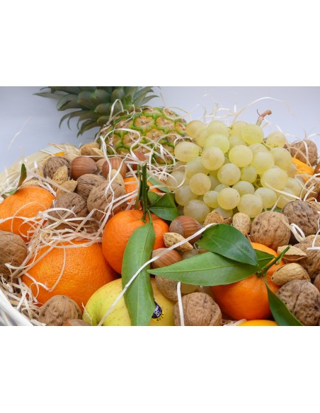 Cesto Regalo Grande di Frutta e Frutta Secca