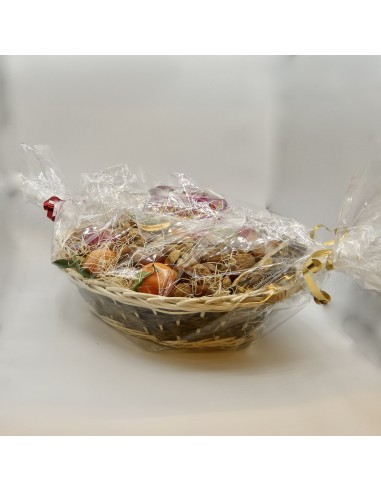 Cesto Regalo di Frutta e Frutta Secca