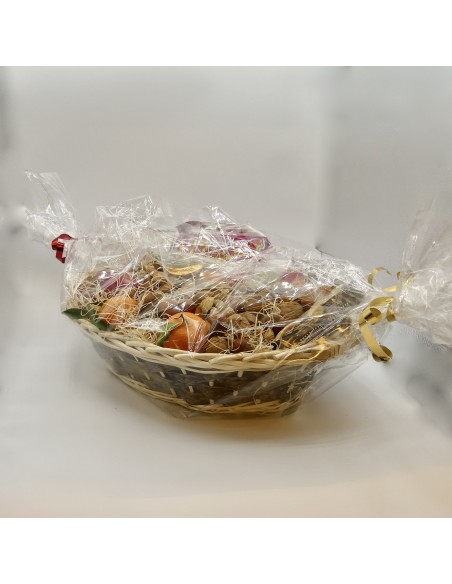 Cesto Regalo di Frutta e Frutta Secca