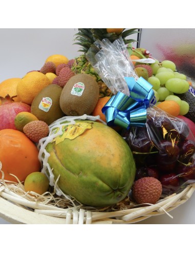 Cesto Regalo Grande di Frutta e Frutti Esotici