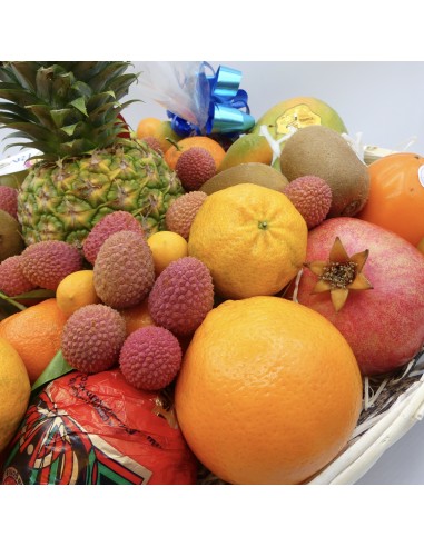 Cesto Regalo Grande di Frutta e Frutti Esotici