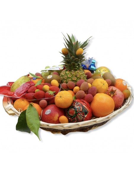 Cesto Regalo Grande di Frutta e Frutti Esotici