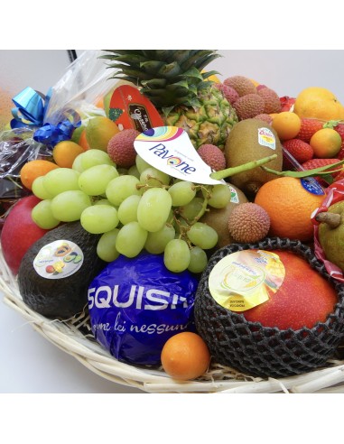 Cesto Regalo Grande di Frutta e Frutti Esotici