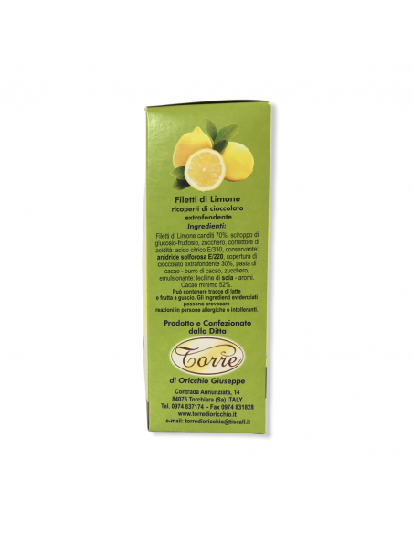 Filetti di Limone al Cioccolato Fondente