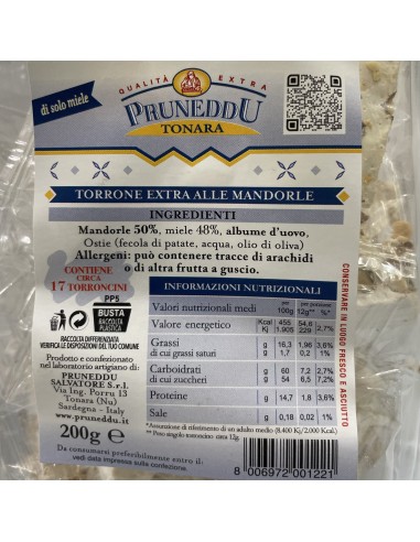 Torroncini di Tonara alle Mandorle