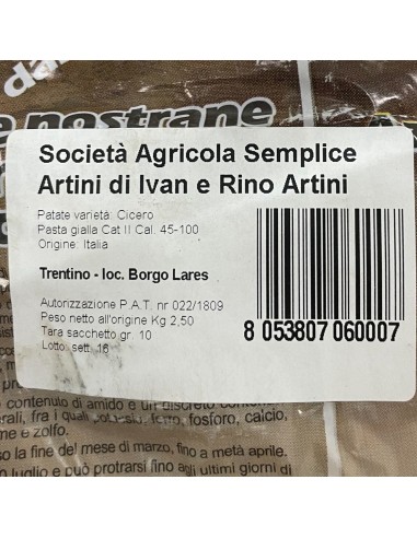 Patate di Montagna Conf. 2KG